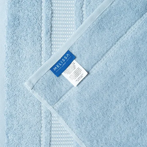 Vista 7 de Melissa Linen, Toalla de baño, 100% algodón turco para baño, toalla de ducha absorbente, de secado rápido, duradera y suave, 35 x 60 pulgadas Azul