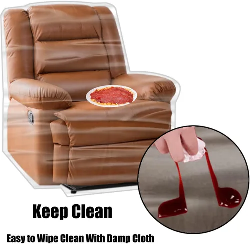 Vista 3 de Imperius Funda para sillón/sillón reclinable, resistente al agua, transparente, gruesa, resistente, cubierta protectora de plástico impermeable