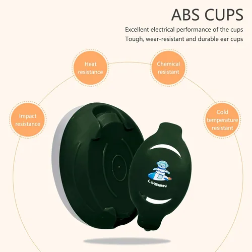 Vista 3 de LYSIAN Orejeras con reducción de ruido para bebés, auriculares con cancelación de ruido de 25 dB para bebés y niños, perfectos para dormir, viajes