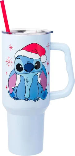 Vista 39 de Silver Buffalo Adventure Time With BMO - Vaso de acero inoxidable de doble pared con asa y pajilla, cabe en portavasos estándar, 40 onzas