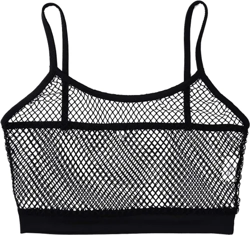 Vista 6 de Sujetador de malla transparente para mujer