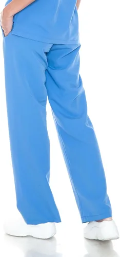 Vista 3 de HUMBLE Scrubs Pantalón Cordón Mujeres Pierna Recta Uniforme Médico