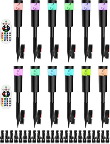 Vista 8 de Luces de Sendero Paisajístico de Bajo Voltaje de 5W con Conectores 12V Iluminación Paisajística Exterior Luces LED de Poste de Sendero Cableadas