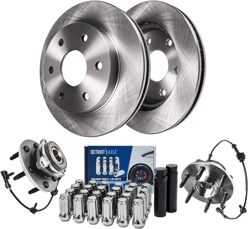 Vista 22 de Detroit Axle - Kit de frenos para Mazda CX-5 2019-2024, rotores de freno de disco pastillas de freno de cerámica con herrajes 2020 2021 2022 2023