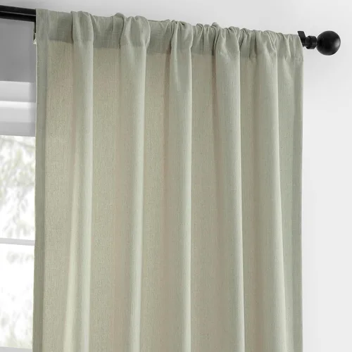 Vista 5 de HPD Half Price Drapes - Cortinas básicas de lino sintético de 84 pulgadas de largo, par de 2 paneles - 50 pulgadas de ancho x 84 pulgadas de largo
