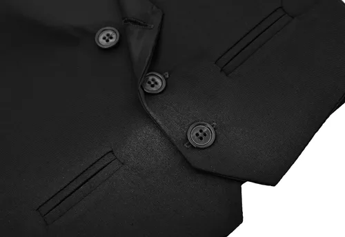 Vista 4 de Lilax Boys Formal 4 Piece Dress Shirt, Pants and Tie and Vest Suit Set