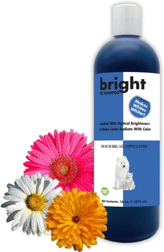 Vista 10 de Champú blanco brillante para mascotas para perros y gatos de 1 galón Sin crueldad Sin parabenos Biodegradable y no tóxico Ilumina todos