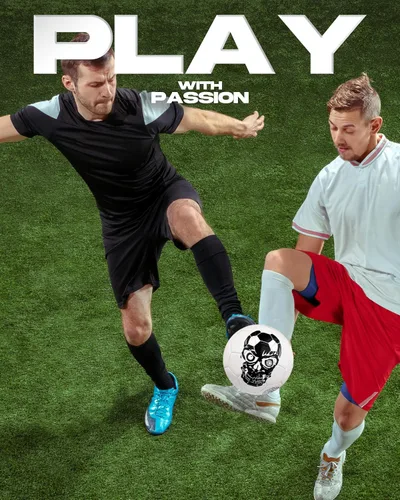 Vista 5 de American Challenge DL2000 Balón de fútbol – Balón de fútbol profesional para campos de césped – Pelotas de fútbol duraderas cosidas a máquina de TPU