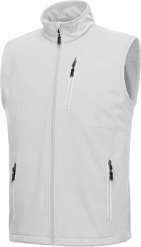 Vista 15 de 33,000ft Chaleco para hombre a prueba de viento y ligero para golf, ropa exterior con bolsillos, chaqueta sin mangas de softshell para correr Verde