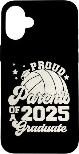 Vista 22 de iPhone 16 Parents of a 2025 Graduate Senior Graduation Volleyball Case