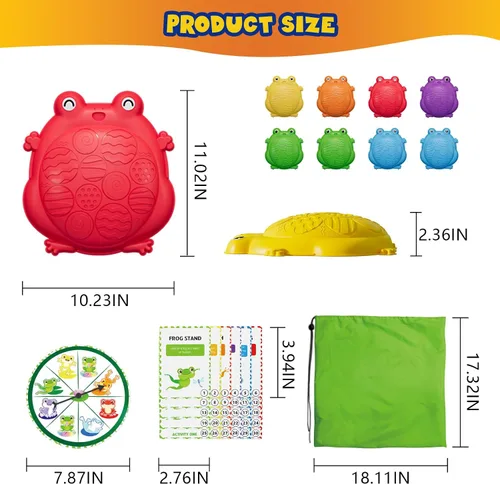 Vista 7 de HYES Escalones para niños, 8 piezas de piedras de equilibrio antideslizantes para niños pequeños de 1 a 3 años, juguetes sensoriales para cursos