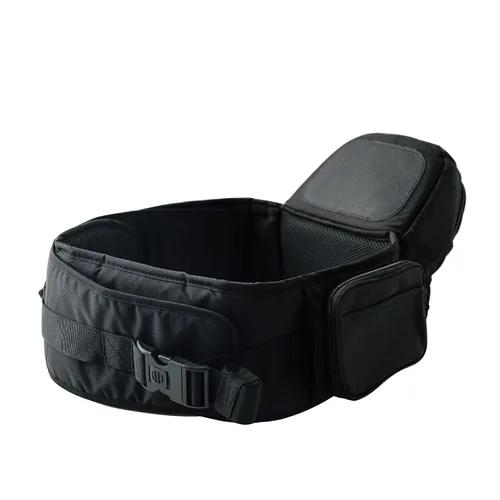 Vista 6 de TushBaby - Portabebés con asiento a la cadera, certificado seguridad, ganador premio Mom's Choice, visto Shark Tank, transporte ergonómico con Negro