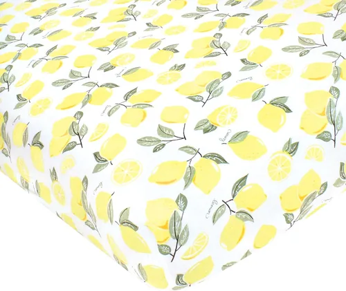 Vista 50 de Hudson Baby Sábana bajera ajustable unisex de algodón para cuna, avión, talla única