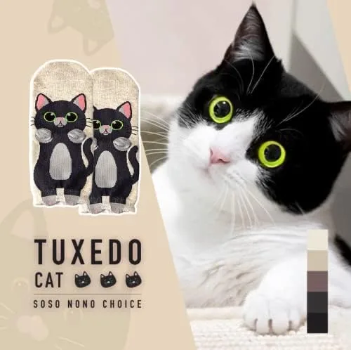 Vista 5 de Cat Socks for Cat Lovers, Women Athletic Ankle Fun Cotton Socks Women with Cute Kitty Patterns, Gift Box for Birthday