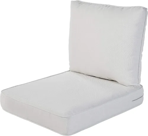 Vista 11 de Quality Outdoor Living - Cojín profundo para asiento y respaldo, 23 x 26 pulgadas, menta