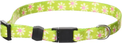 Vista 2 de Collar de perro Green Daisy - Tamaño gato de 8 a 12 pulgadas de largo Verde (Green Daisy)