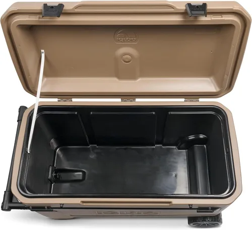 Vista 5 de Igloo Maxcold Glide 110 Qt - Hielera con ruedas de carcasa rígida aislada