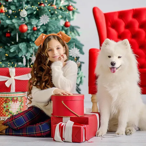 Vista 2 de Diadema de orejas de perro marrones para mujer, aro de pelo de dibujos animados, accesorios para el cabello para niñas, Pascua, Halloween, Navidad