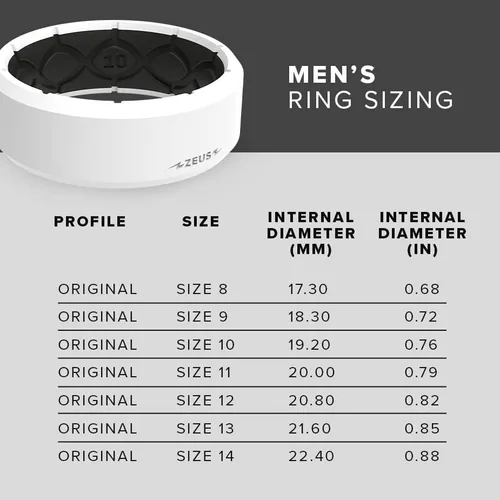 Vista 5 de Groove Life - Anillo de boda de goma transpirable para hombres, de silicona sólida, diseño único, anillo de ajuste cómodo