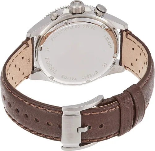 Vista 2 de Fossil de los hombres ch2943Wakefield Chronograph Reloj con correa de piel color café
