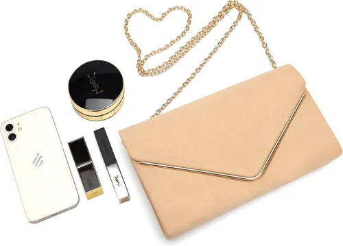 Vista 5 de MYLONI Bolsos de noche de gamuza sintética para mujer, bolsos de mano para mujer, bolsos de cóctel, graduación, boda, fiesta
