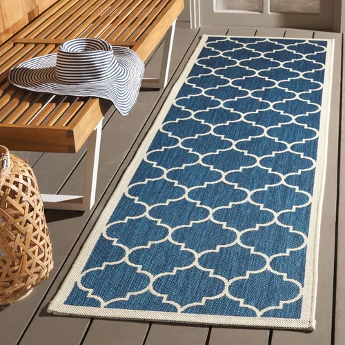 Vista 15 de SAFAVIEH Courtyard Collection - Alfombra decorativa de 2 x 3 pies 7 pulgadas, verde oscuro y beige, no desprende pelusa y de fácil cuidado