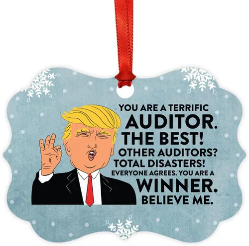 Vista 14 de Andaz Press Presidente Donald Trump Fancy Frame Recuerdo Adorno de Navidad Regalo de broma Ejecutivo de Cuenta, 1 paquete, Divertidas Ideas