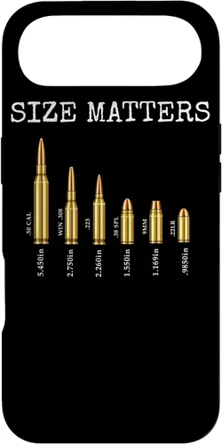Vista 27 de Ammo & Gun Lover Shirt, Size Matters, Bullets & Caliber Case for iPhone 17