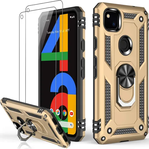 Vista 78 de LUMARKE para Google Pixel 3A XL - Funda con protector de pantalla, funda protectora grado militar probada contra caídas de 16 pies con soporte