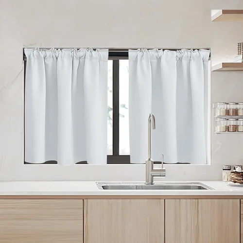 Vista 30 de RYB HOME Cortinas 100% opacas para autocaravana, aislamiento térmico, oscurecimiento total de la habitación, cortinas reductoras de ruido