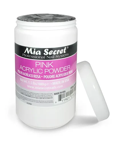 Vista 6 de Mia Secret Polvo acrílico rosa 1.5 lbs - Hecho en Estados Unidos