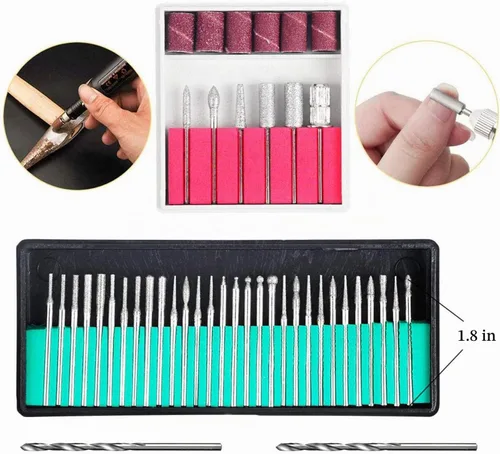 Vista 4 de Uolor Kit de 108 herramientas de grabado, multifuncional, eléctrico, con cable, micro grabador, herramienta giratoria para joyas, vidrio, madera