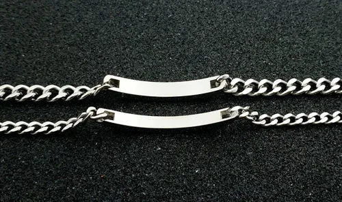 Vista 5 de Regalo para amante, su reina y su rey, pulseras de acero inoxidable para parejas, para mujeres y hombres, juego de joyas a juego