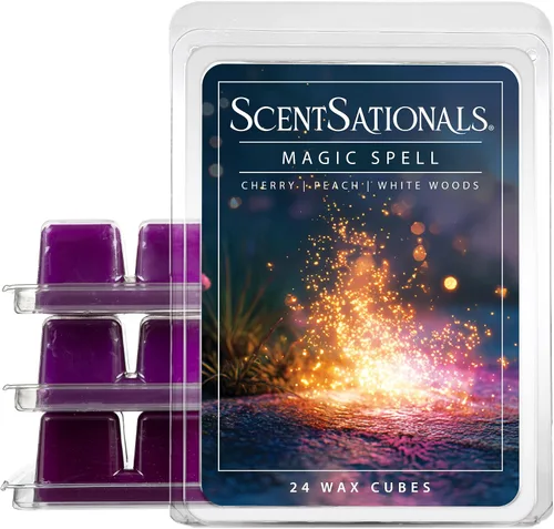 Vista 6 de Scentsationals Dream Cloud - Cera perfumada para derretir - Jazmín, orquídea vainilla y ámbar, 10 onzas (24 cubos)