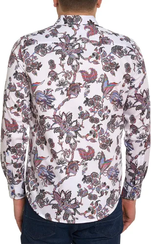 Vista 2 de Robert Graham Men's Cleaver Long Sleeve Woven Button Down Shirt