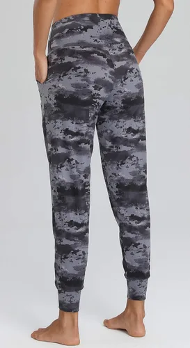 Vista 115 de Oalka - Pantalones deportivos para mujer, con cintura alta y bolsillos, para hacer deporte, yoga y entrenar
