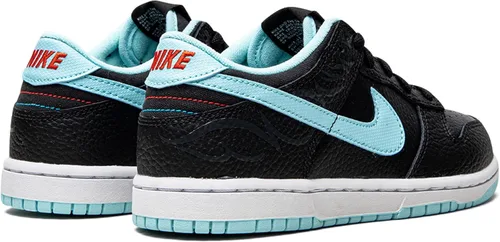 Vista 2 de Nike Preescolar Dunk Low SE (PS) DH9755 001 Barbershop - Talla 3Y, NegroCopa-white-chile, 3 niño