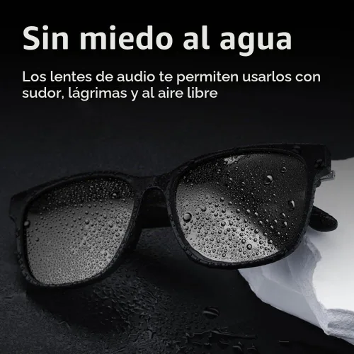 Vista 3 de Gafas de sol inteligentes con audio Bluetooth con altavoces, protección UV400, lentes de bloqueo de luz azul para hombres y mujeres Uf-09