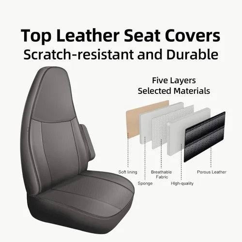 Vista 5 de [Usado] AOMSAZTO Fundas de asiento de automóvil para Chevy Express Van accesorios 2010-2025 cuero artificial, impermeables, resistentes al desgaste