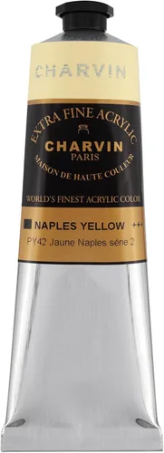 Vista 88 de Charvin Pintura acrílica profesional extrafina – verde absenta, tubo de 2.1 fl oz, pigmentos de triple fresado, resistente a la luz, pinturas