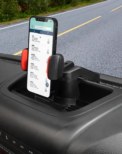 Vista 7 de JeCar Soporte de teléfono JK para salpicadero, accesorios interiores para Jeep Wrangler JK JKU 2011-2018, negro