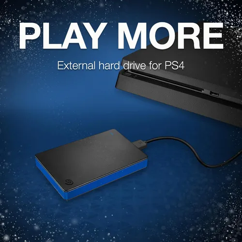 Vista 2 de Seagate Disco de juegos de 2TB para PlayStation 4, disco externo portátil con USB (STGD2000400)