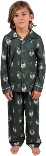 Vista 15 de Ultra Game Conjunto de pijama juvenil oficial de la NBA de 2 piezas súper suaves con botones