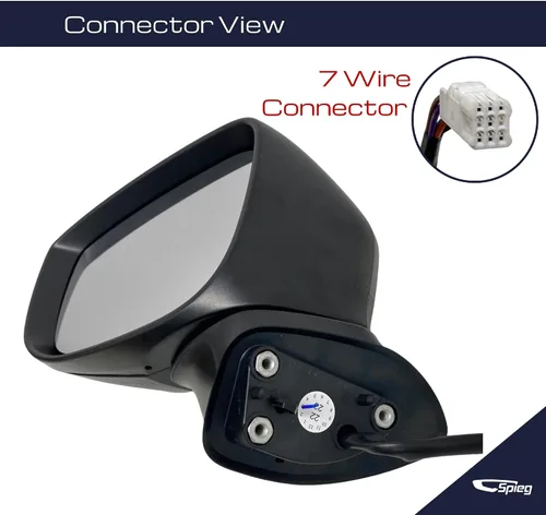 Vista 6 de Espejo lateral del conductor Spieg para Mazda CX-5 2017-2024 con monitoreo de punto ciego BSM, ajuste eléctrico, calefactado, luz de señal de giro