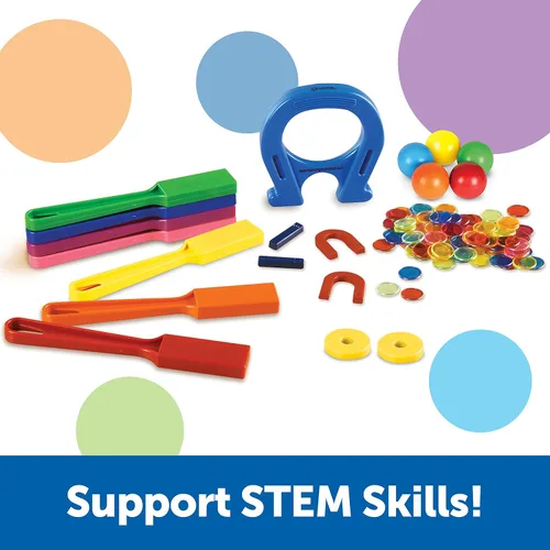 Vista 2 de Kit super Magnet Lab de Learning Resources, 124 piezas