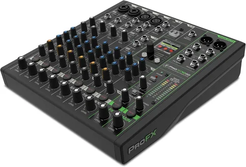 Vista 10 de Mackie ProFX6v3+ Mezclador analógico profesional de 6 canales con USB, preamplificadores de micrófono Onyx, motor de efectos GigFX y Bluetooth 2