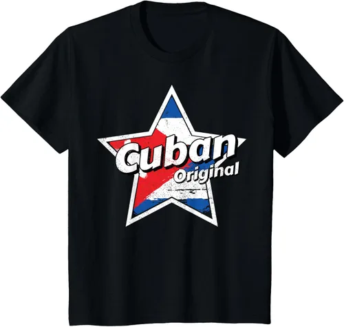 Vista 36 de Camisa Cubano Original Camisa Bandera de Cuba Camiseta Cubano, Negro