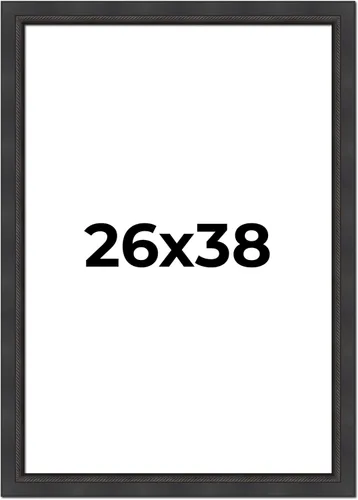 Vista 119 de Poster Palooza Marco de 5 x 5 pulgadas, color negro, cuerda biselada, marco de madera maciza, ancho de moldeo de 2 pulgadas, con plexiglás acrílico