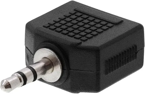 Vista 13 de Cmple - [Paquete de 10] Adaptador de audio para avión dual de 0.138 in macho a 0.138 in hembra, adaptador de audio estéreo para auriculares de vuelo