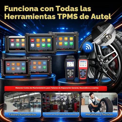 Vista 5 de Autel TPMS - Juego de 4 sensores MX-Sensor 2 en 1 315 MHz+433 MHz